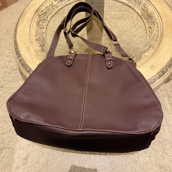 Browning Concealed Carry Purse Brown Leather 14” X 15” X 6” Camo Inside NWT - Picture 13 of 13